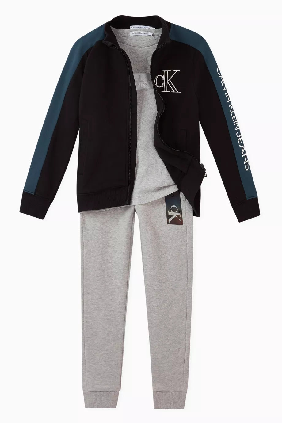 CALVIN KLEIN
Logo Organic Cotton Zip-Up Jacket