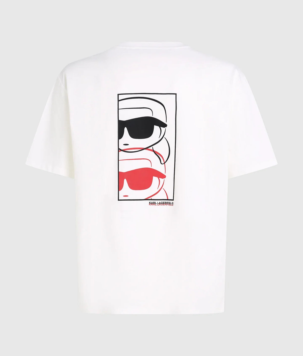 KARL LAGERFELD White Ikon fusion T-shirt