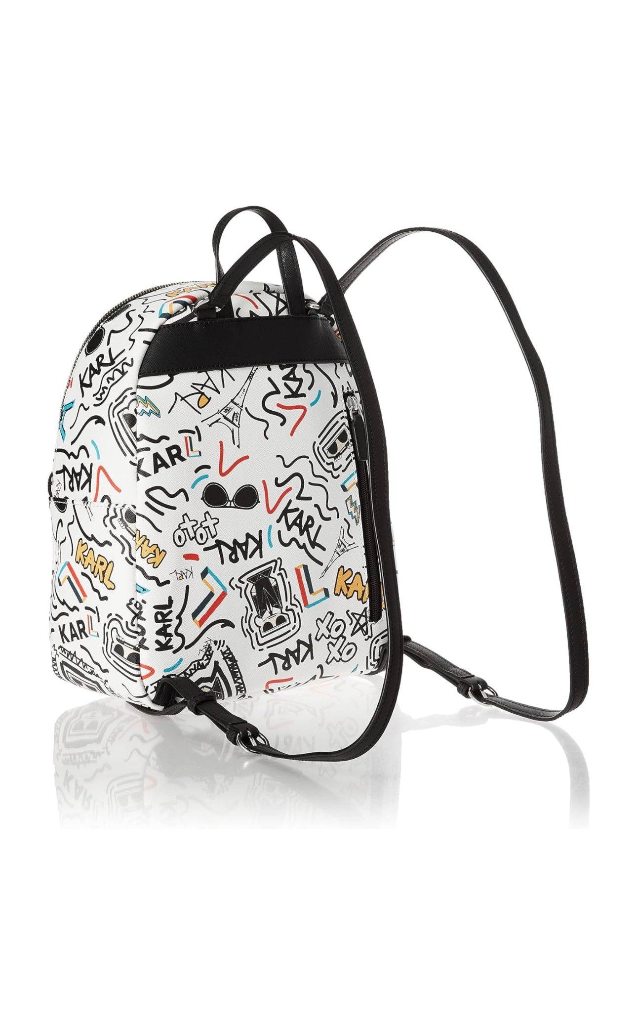 KARL LAGERFELD MINI BACKPACK WHITE