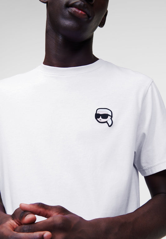KARL LAGREFELD IKON T-SHIRT WHITE fit bigger
