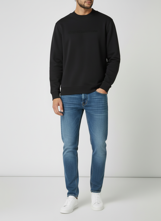 CALVIN KILEIN SWEATSHIRT ROUND FLEECE SLIM FIT