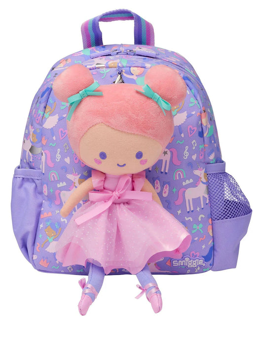 Smiggle teeny tiny backpack come with ballerina plush
