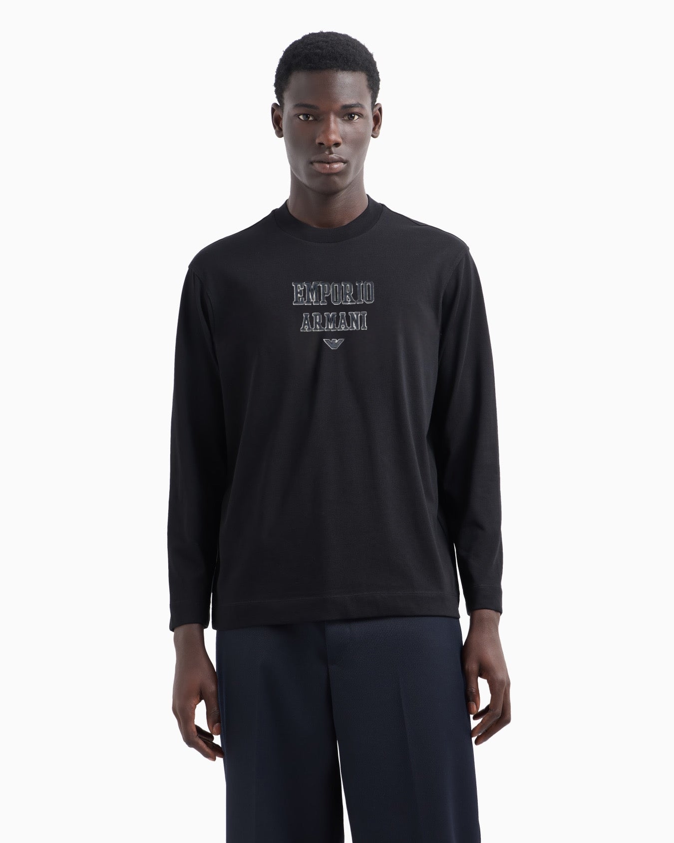 Emporio Armani Long sleeve T-shirt  heavyweight jersey