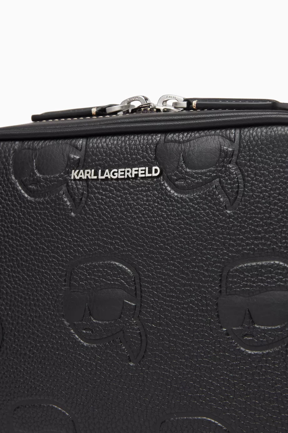 KARL LAGERFELD
K/ Ikonik Logo Camera Crossbody Bag in Leather