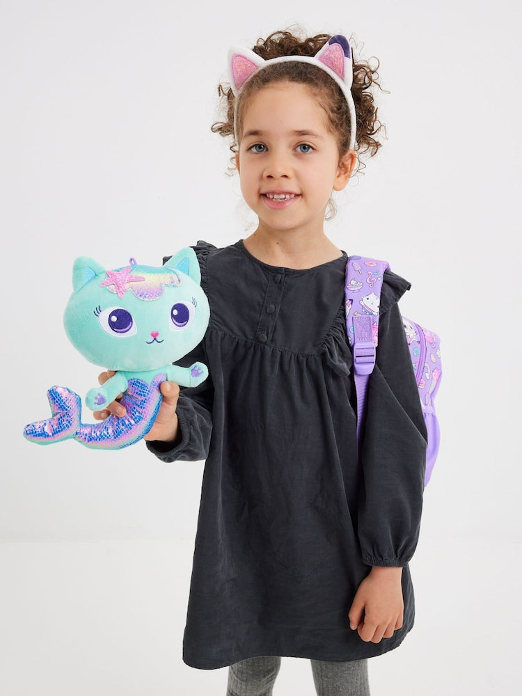 Smiggle Purple Gabbys Dollhouse Teeny Tiny Backpack With Removable Plush Toy
