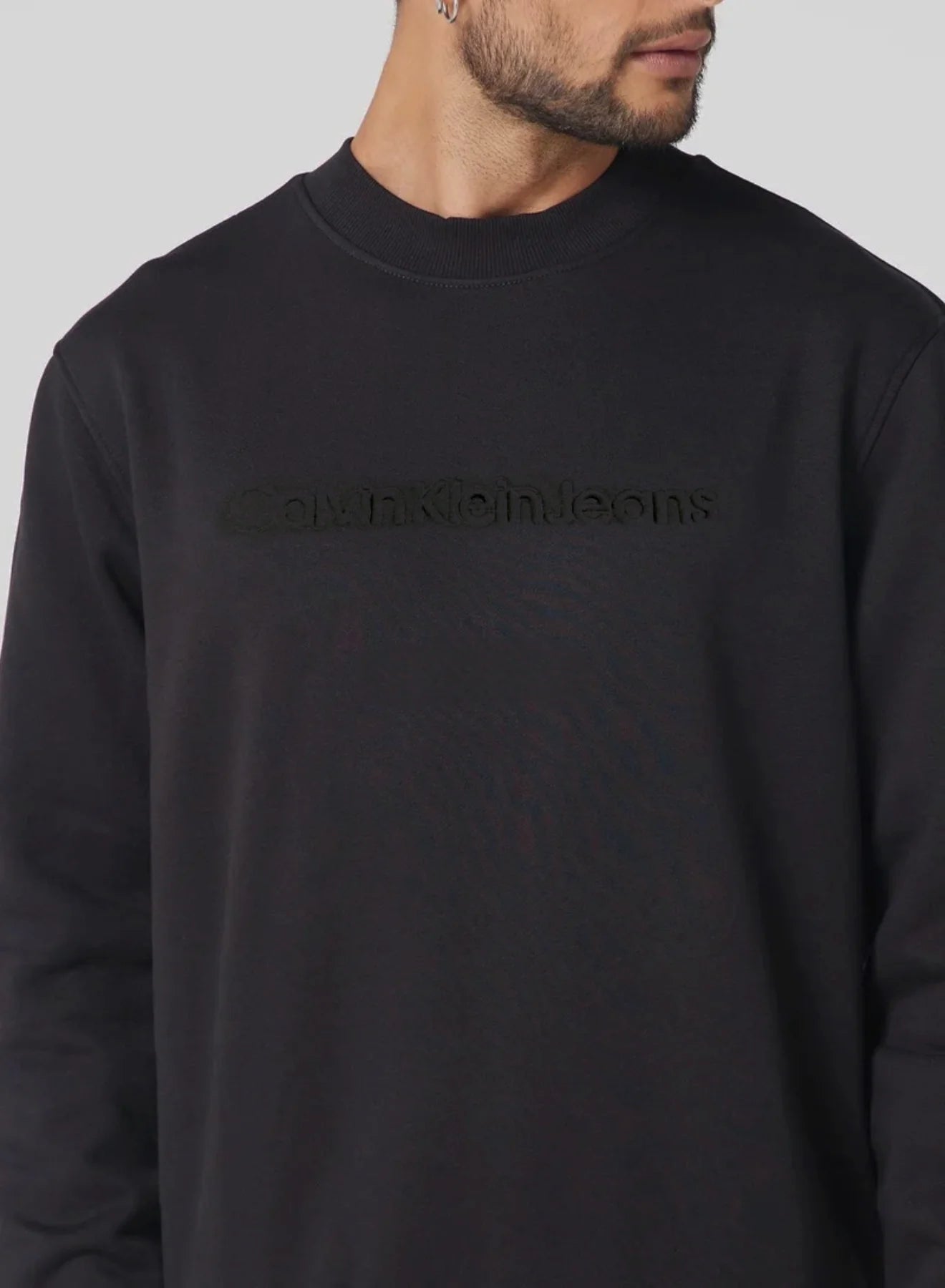 CALVIN KILEIN SWEATSHIRT ROUND FLEECE SLIM FIT
