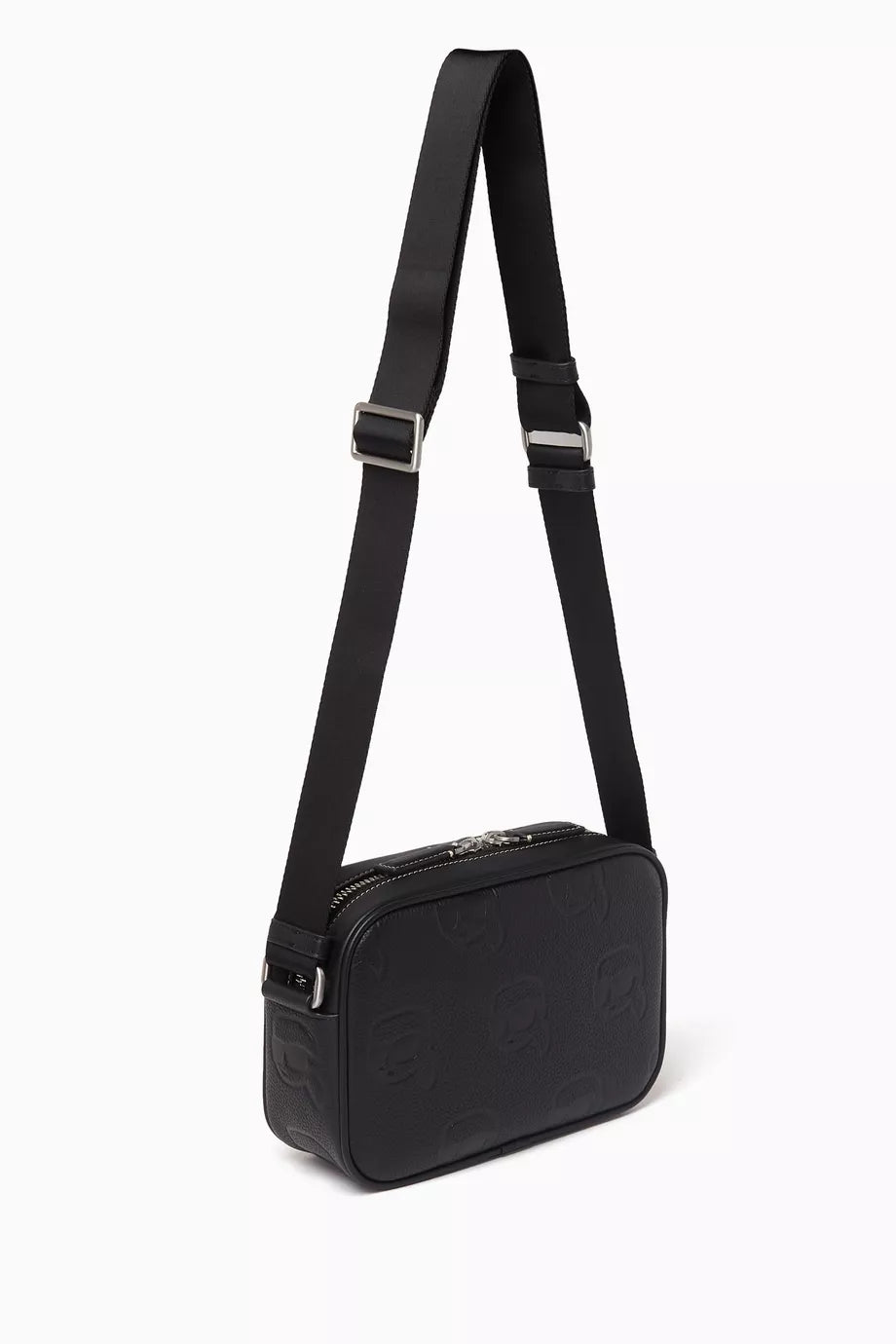 KARL LAGERFELD
K/ Ikonik Logo Camera Crossbody Bag in Leather