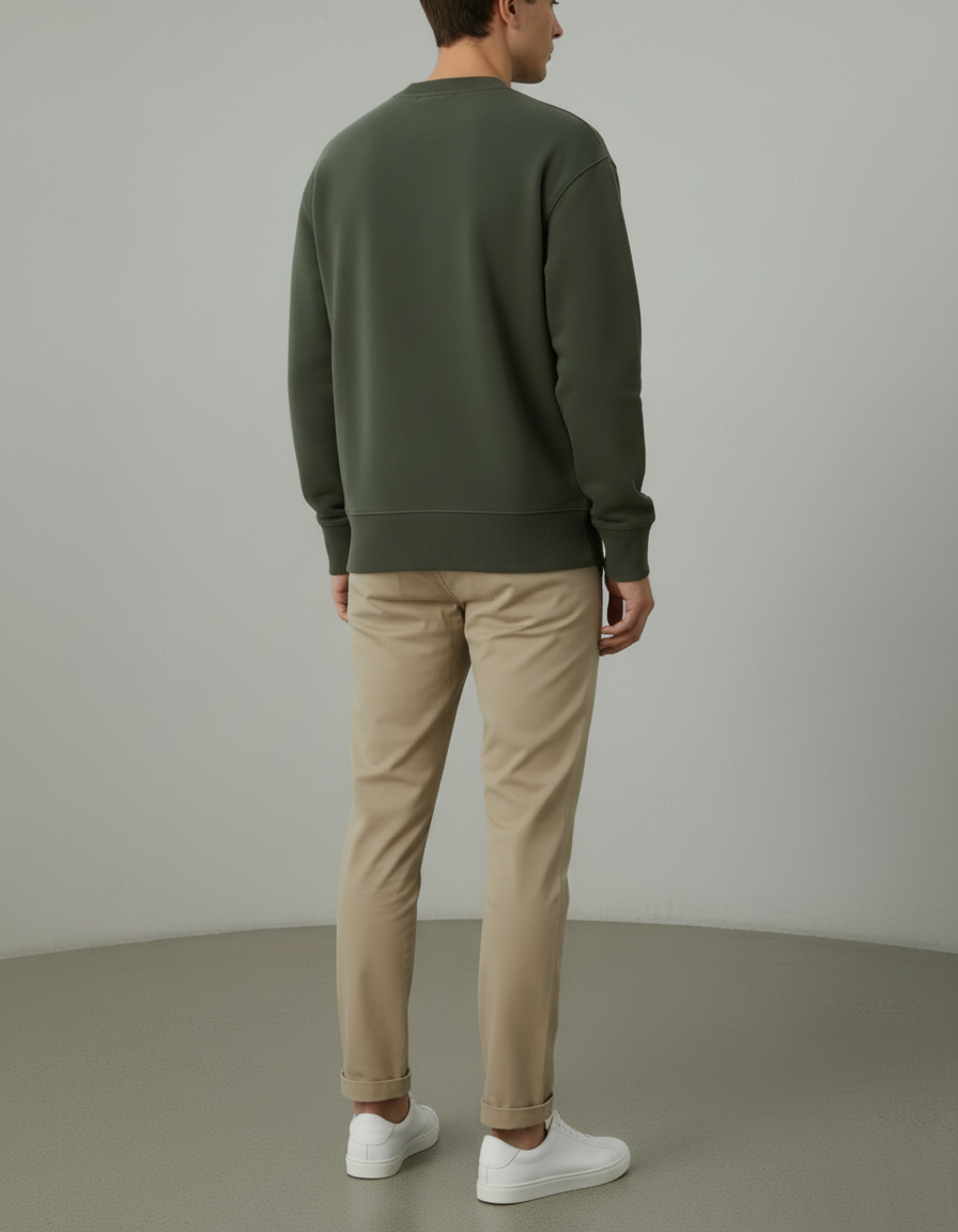 CALVIN KILEIN SWEATSHIRT ROUND FLEECE SLIM FIT
