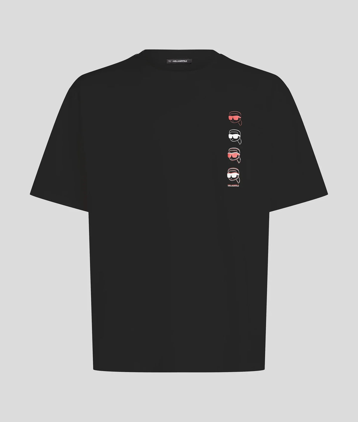 KARL LAGERFELD Black Ikon fusion T-shirt