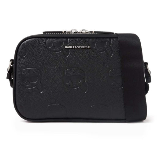 KARL LAGERFELD
K/ Ikonik Logo Camera Crossbody Bag in Leather