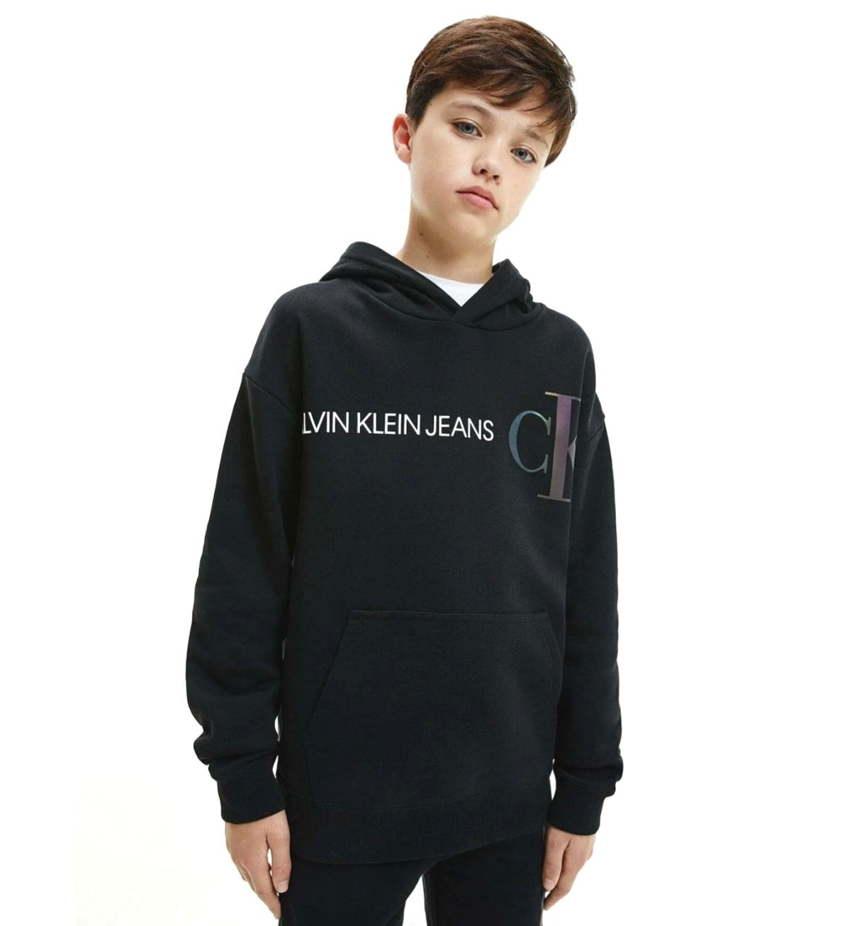 Calvin Klein Jeans kids 
REFLECTIVE LOGO HOODIE