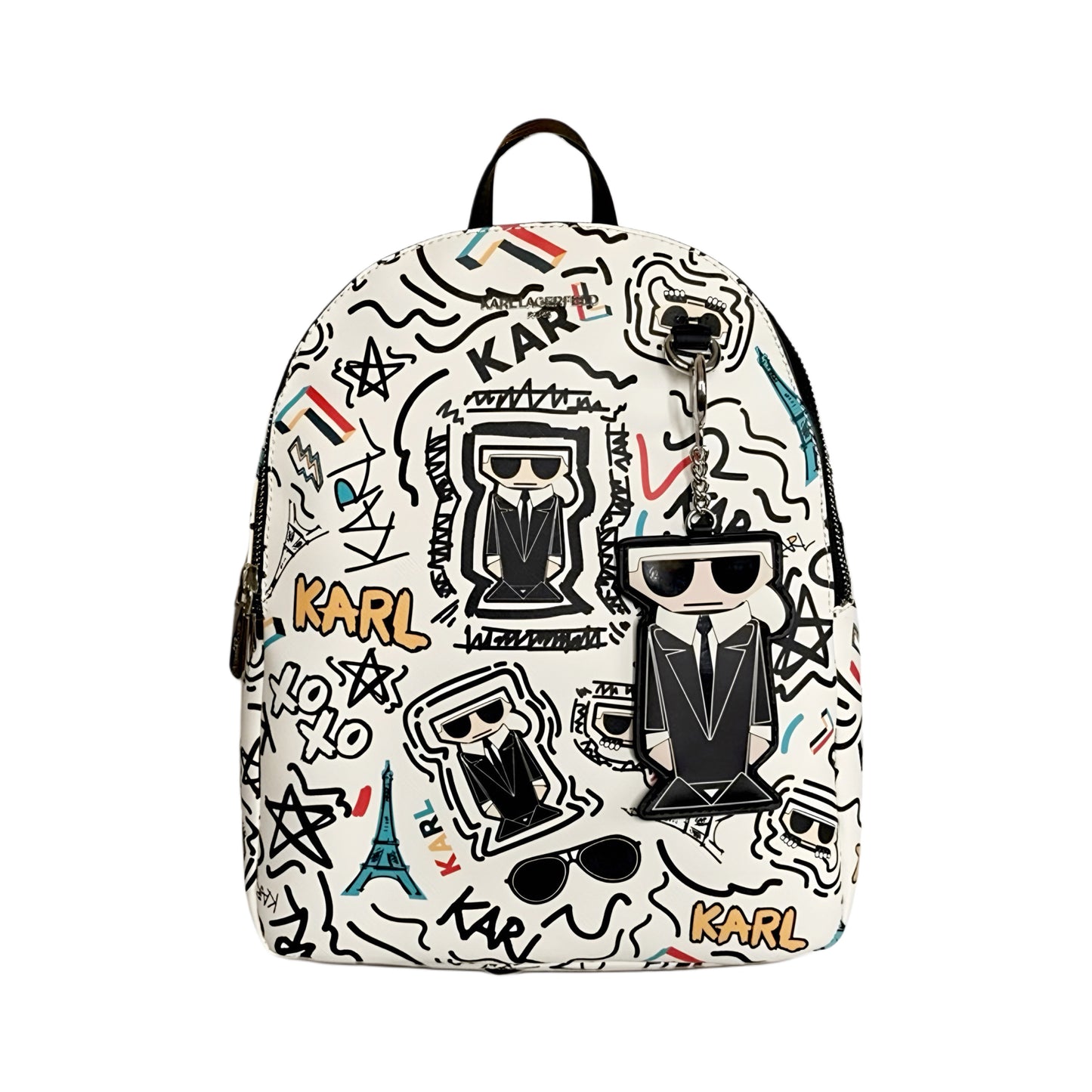 KARL LAGERFELD MINI BACKPACK WHITE