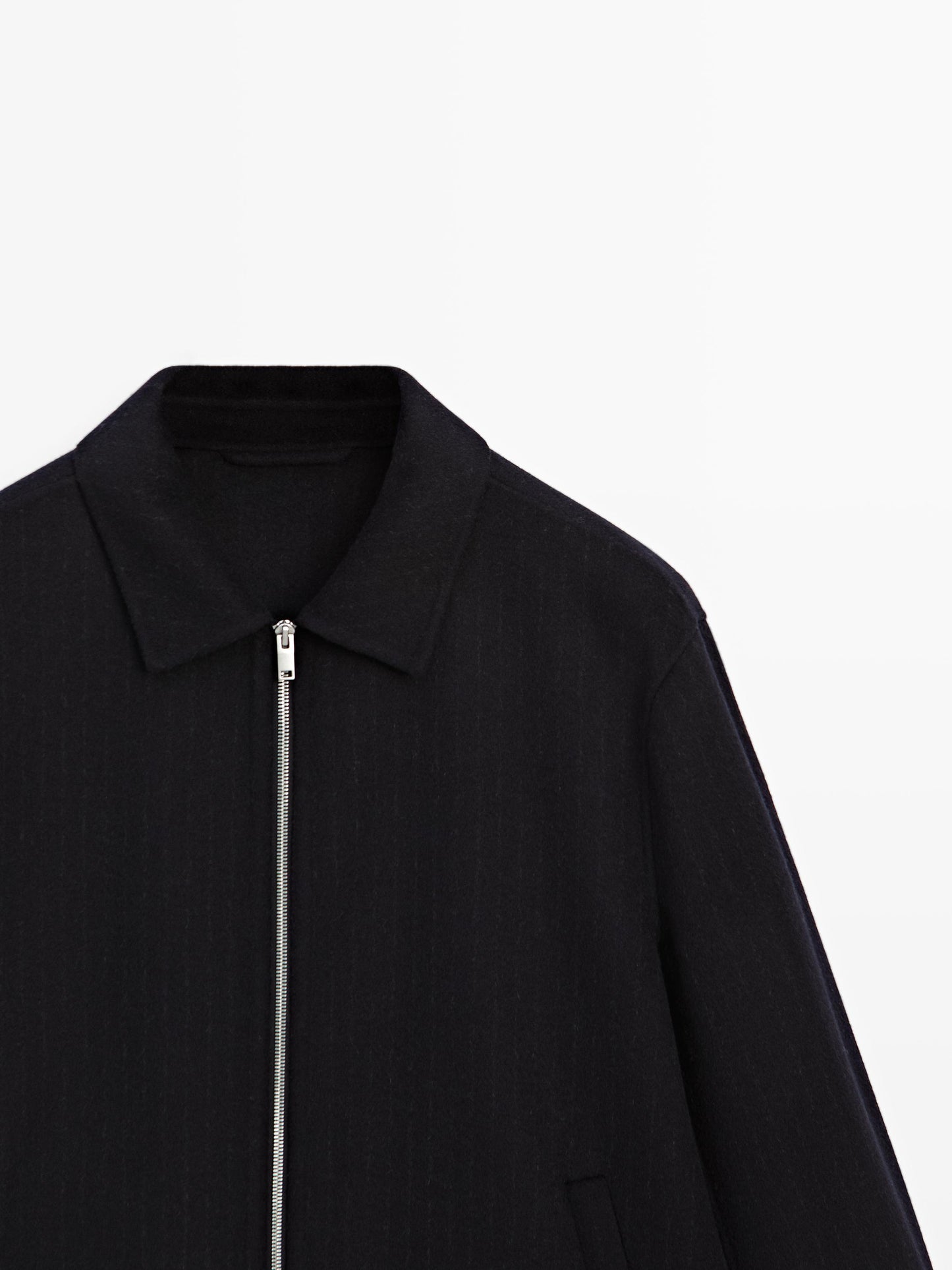 Massimo dutti PINSTRIPE DOUBLE WOOL BLEND JACKET