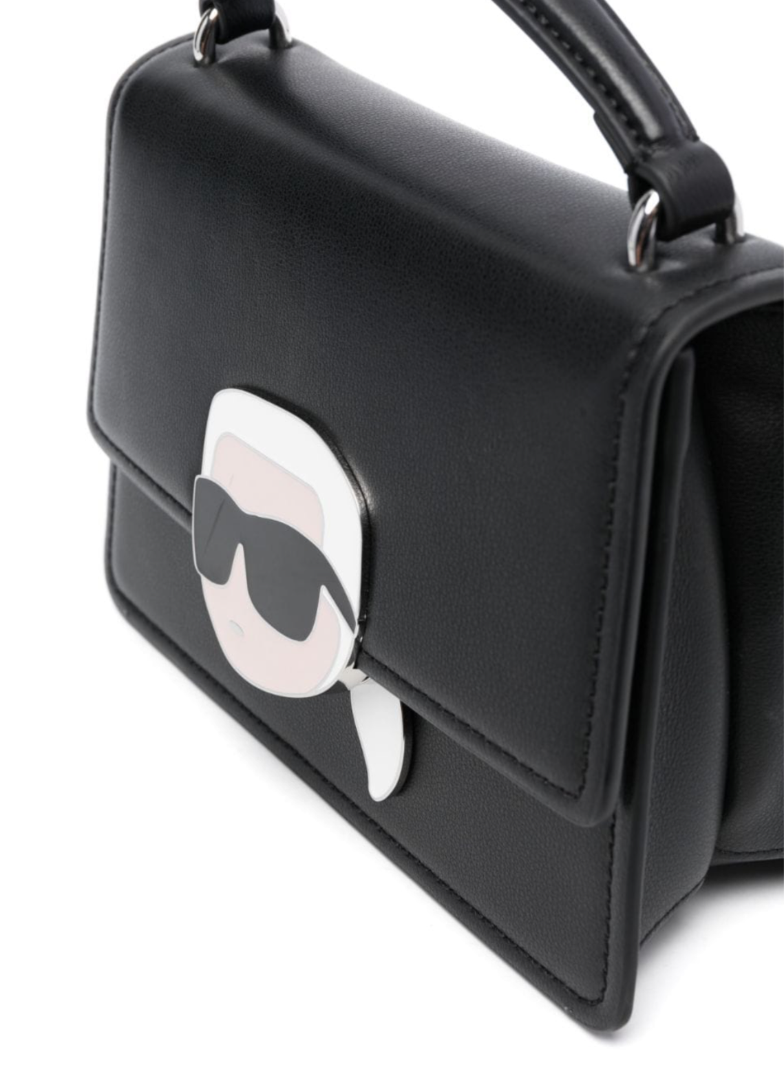 KARL LAGERFELD
K/Ikonik Top Handle Bag in Leather