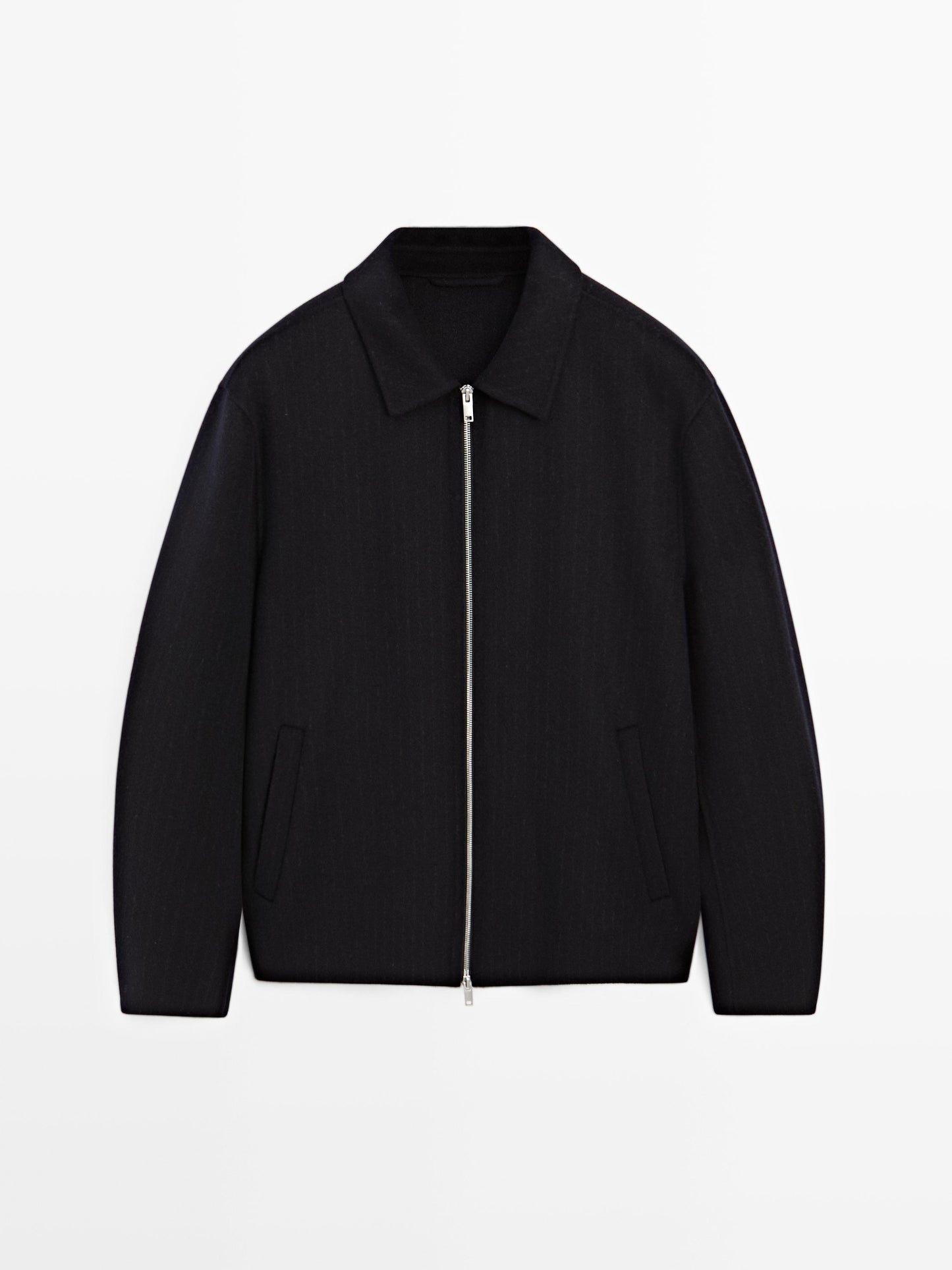 Massimo dutti PINSTRIPE DOUBLE WOOL BLEND JACKET