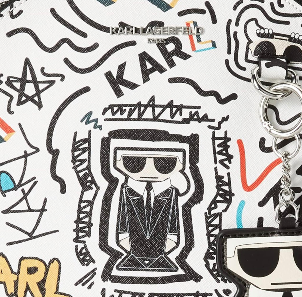 KARL LAGERFELD MINI BACKPACK WHITE