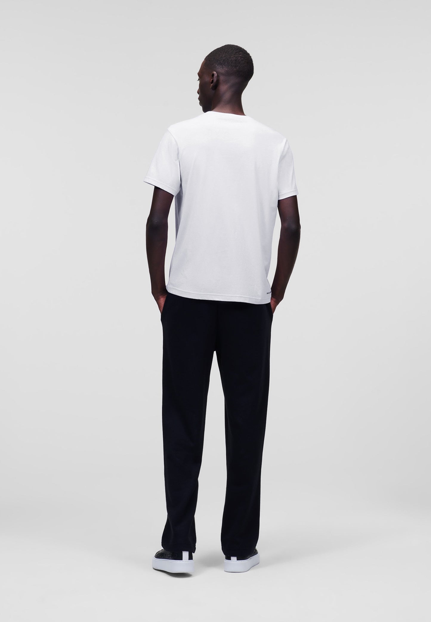 KARL LAGREFELD IKON T-SHIRT WHITE fit bigger
