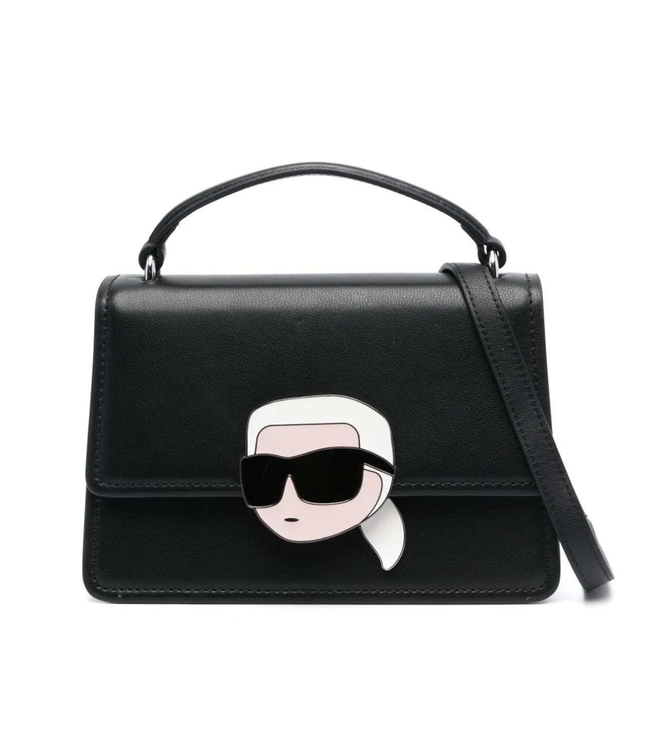 KARL LAGERFELD
K/Ikonik Top Handle Bag in Leather