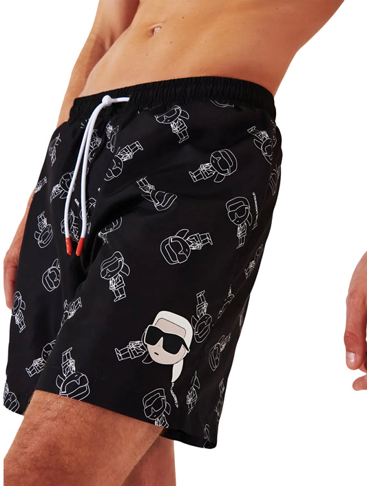 Karl Lagerfeld
Ikon logo-print swim shorts