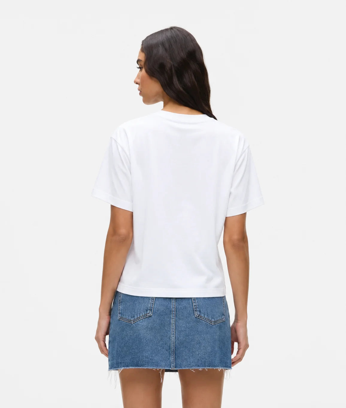 Karl Lagerfeld Women’s White Graphic T-Shirt – oversized Fit
