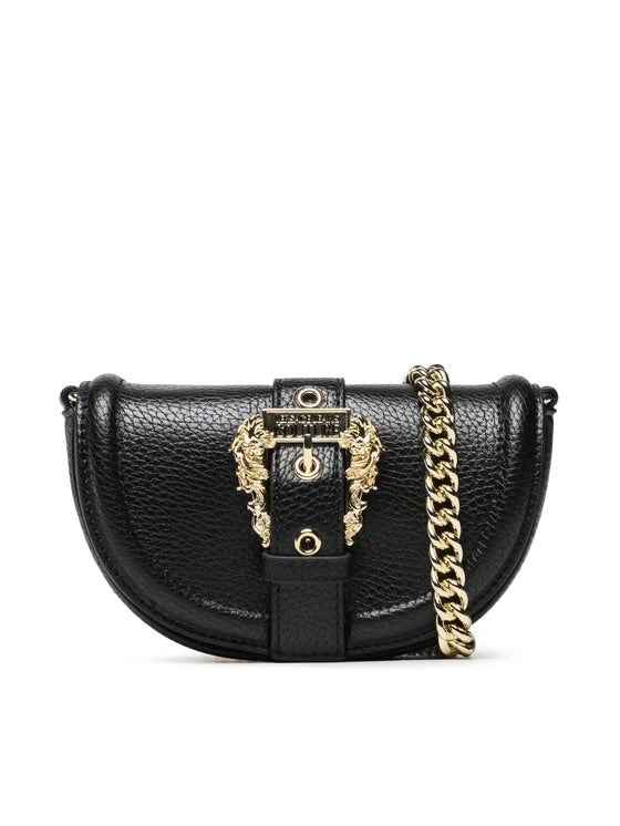 Versace Jeans Couture mini 
Micro halfmoon bag BLACK