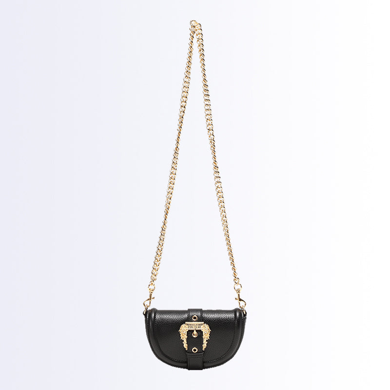 Versace Jeans Couture mini 
Micro halfmoon bag BLACK