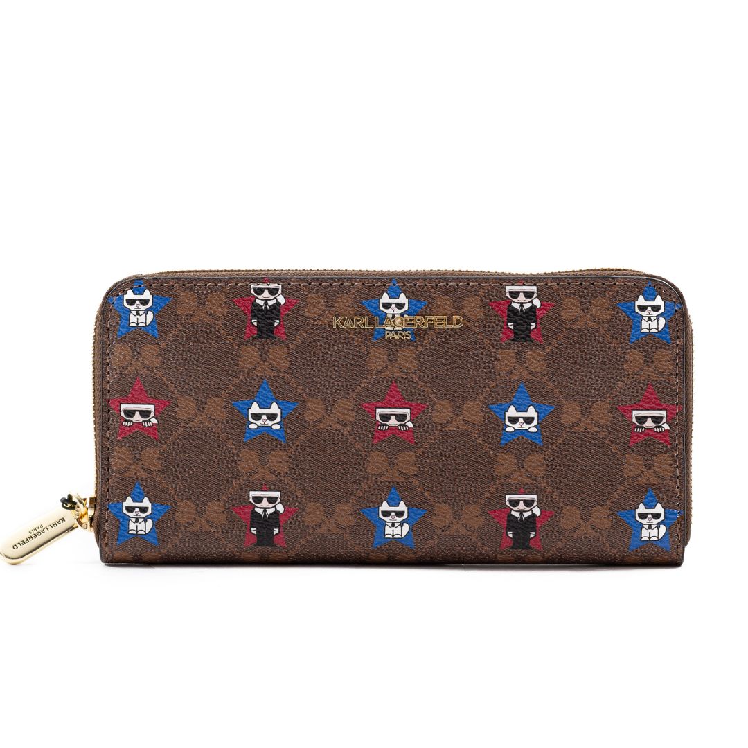 KARL LAGERFELD Women’s Zip Around Wallet