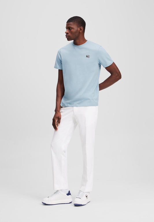 KARL LAGREFELD IKON T-SHIRT BABY BLUE fit bigger