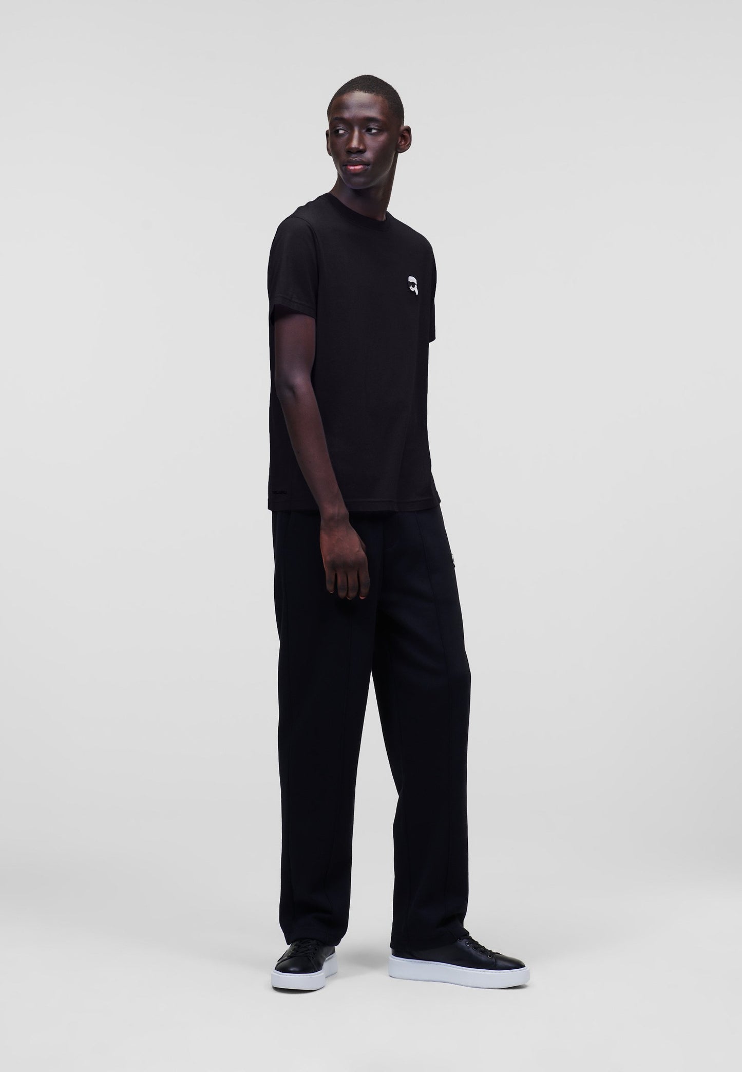 KARL LAGREFELD IKON T-SHIRT BLACK fit bigger
