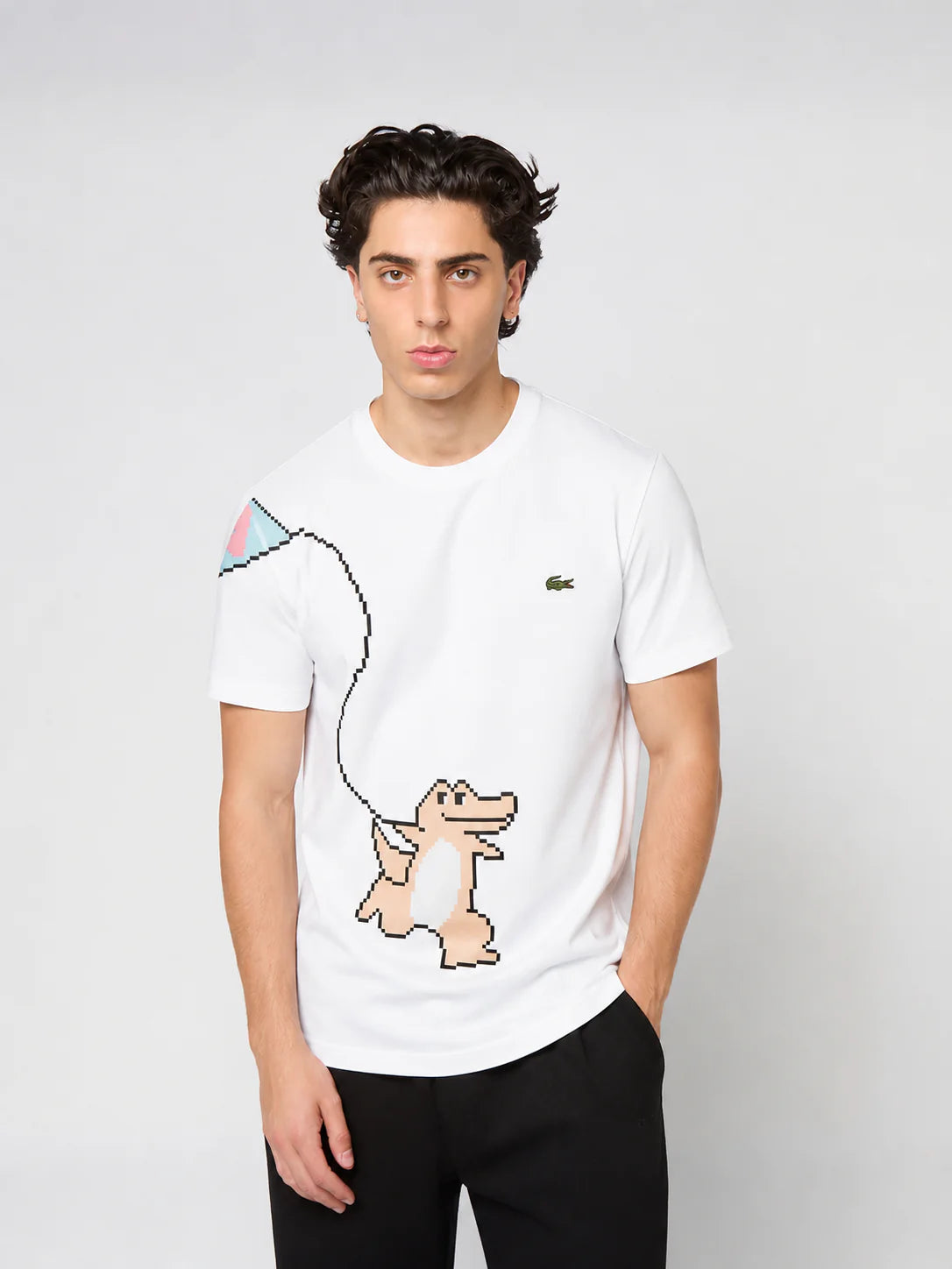 LACOTSE TSHIRT UNISEX LEGO WHITE FIT SMALLER