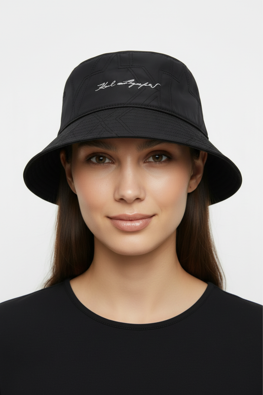 KARL LAGERFRLD SOFT BUCKET HAT